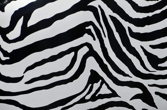 Umělá kožešina zebra.
